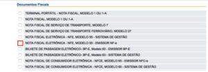 seleção_documento_fiscal